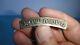 Rare Vintage 1940' Israeli Police Metal Shoulder Badge Israel