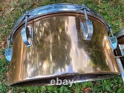 Rare Vintage 1970s Ludwig B/o Pointy Badge 13 And 14 Timbales Drums Percussion