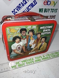 Rare Vintage 1977 Aladdin Welcome Back Kotter Metal Lunchbox withThermos & Tags