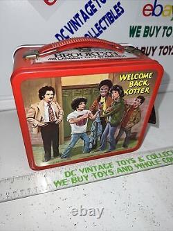 Rare Vintage 1977 Aladdin Welcome Back Kotter Metal Lunchbox withThermos & Tags