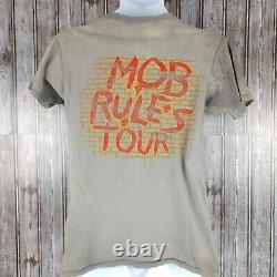 Rare Vintage 1981 Black Sabbath The Mob Rules Tour Shirt Size Medium Rock Metal