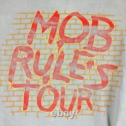 Rare Vintage 1981 Black Sabbath The Mob Rules Tour Shirt Size Medium Rock Metal