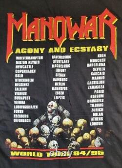 Rare Vintage 1994 Manowar World Tour T Shirt XL