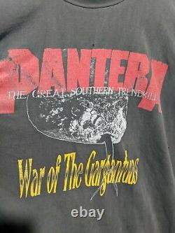 Rare Vintage 1996 Pantera White Zombie Tour Shirt Size L Rock Metal