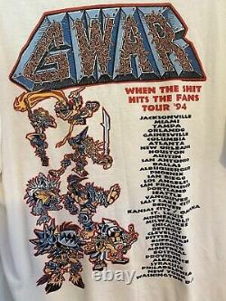 Rare Vintage 90s GWAR Band T Shirt