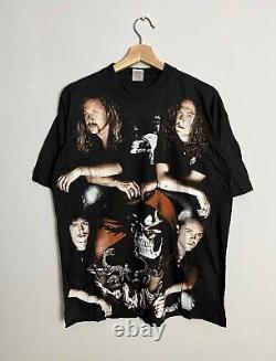 Rare Vintage 90s Metallica Heavy Metal XXL black Empire Bootleg Band Tshirt