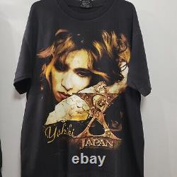 Rare Vintage 90s X Japan Yoshiki Metal Band Tee Shirt Rock Eagle Large Single