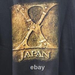 Rare Vintage 90s X Japan Yoshiki Metal Band Tee Shirt Rock Eagle Large Single