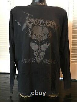 Rare Vintage 96 Venom Black Metal Tour Shirt Size XL Satanic Rock Thrash