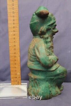 Rare Vintage Advertising Gnome. SOLID CAST METAL
