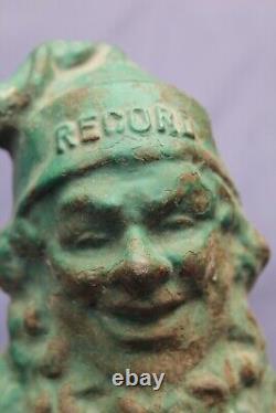 Rare Vintage Advertising Gnome. SOLID CAST METAL