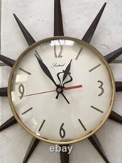 Rare? Vintage Atomic Sentinel Starburst Wall Clock