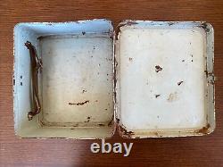 Rare Vintage Canadian Hockey Lunch Box General Steel Wares 1950's or 60's