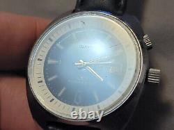 Rare Vintage Clinton Base Metal Month Day/Date Manual Wind Men''s Watch