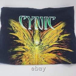 Rare Vintage Cynic Focus 1993 2Sides T-Shirt Progressive Death Metal Read Size