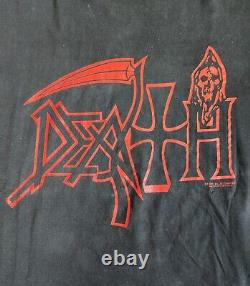 Rare Vintage Death Logo 1995 Blue Grape t-shirt Progressive Death metal