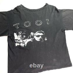 Rare Vintage Early 90's Tool Band T-Shirt Men's XL Paul D'Amor Metal Thrashed