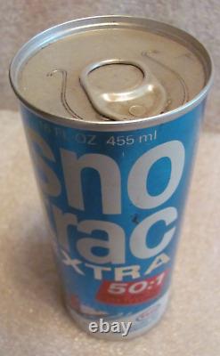 Rare Vintage Esso Sno Trac Snowmobile Oil Nos Metal Can Tin Full Unused Original