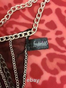 Rare? Vintage Frederick's Of Hollywood Metal Chain Bikini Set OS