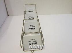 Rare Vintage HALLS Candy Cough Drop Mentho-Lyptus Counter Top Metal Display Rack