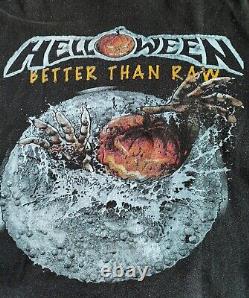 Rare Vintage Helloween Better Than Law All-overprint 80's Hoodies Power Metal