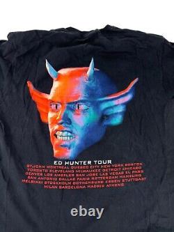 Rare Vintage Iron Maiden Ed Hunter Tour T-Shirt Videogame Heavy Metal 90s XL