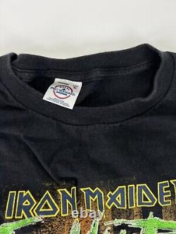 Rare Vintage Iron Maiden Ed Hunter Tour T-Shirt Videogame Heavy Metal 90s XL
