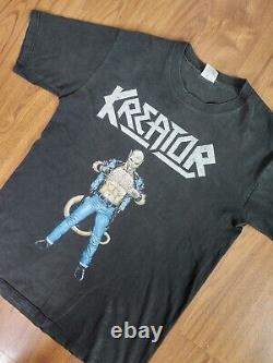 Rare Vintage Kreator Terrible Certainty 2side t-shirt Thrash Metal, Speed metal