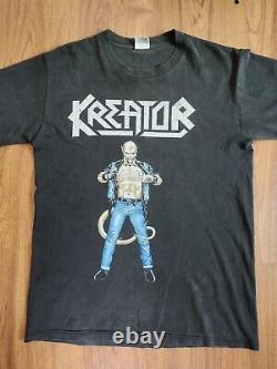 Rare Vintage Kreator Terrible Certainty 2side t-shirt Thrash Metal, Speed metal