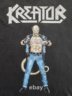 Rare Vintage Kreator Terrible Certainty 2side t-shirt Thrash Metal, Speed metal