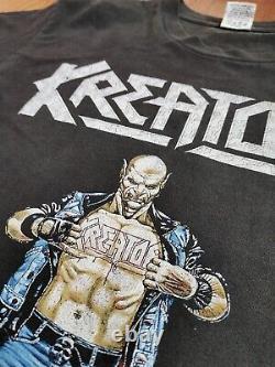 Rare Vintage Kreator Terrible Certainty 2side t-shirt Thrash Metal, Speed metal