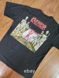 Rare Vintage Kreator Terrible Certainty 2side t-shirt Thrash Metal, Speed metal