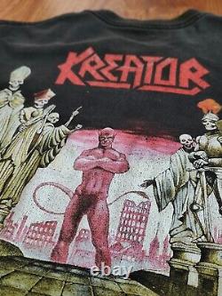 Rare Vintage Kreator Terrible Certainty 2side t-shirt Thrash Metal, Speed metal