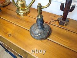 Rare Vintage MCM Warren Kessler French Empire Ornate Brass Table Desk Lamp 16