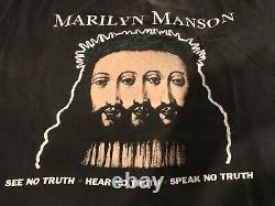Rare Vintage Marilyn Manson Believe Tour Shirt Size XL Rock Metal Gothic