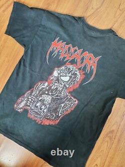 Rare Vintage Massacra Final Holocaust 1990 Bootleg 2side t shirt Death metal
