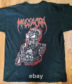 Rare Vintage Massacra Final Holocaust 1990 Bootleg 2side t shirt Death metal