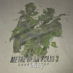 Rare Vintage Metal Gear Solid 3 Snake Eater 2004 T Shirt Video Game Green
