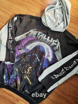 Rare Vintage Metallica Ride the Lightn 1984 Bootleg Empire Hoodies Metal