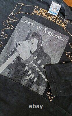 Rare Vintage Mortiis Født til å herske 1994 long sleeve shirt Dark Ambient