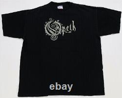 Rare Vintage OLIMPUS Opeth Tour T Shirt 90s Swedish Progressive Metal Band SZ L