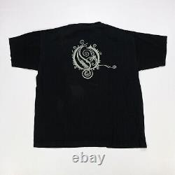 Rare Vintage OLIMPUS Opeth Tour T Shirt 90s Swedish Progressive Metal Band SZ L