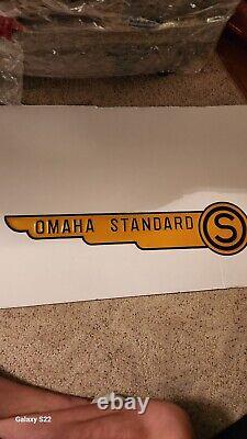 Rare Vintage Omaha Standard Metal/Tin Sign