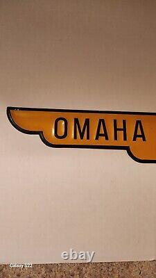 Rare Vintage Omaha Standard Metal/Tin Sign