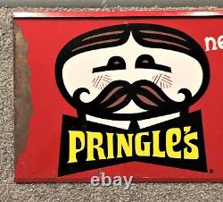 Rare Vintage Original 1960's Pringle's Potato Chips Metal Sign