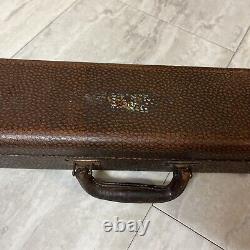 Rare Vintage PENZEL-MUELLER AMERICAN GLORITONE METAL CLARINET AND CASE B Flat