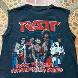 Rare Vintage Ratt Tour 1984 Hard rock Heavy Metal Glam Muscle Winterland T-Shirt
