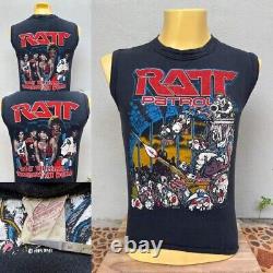 Rare Vintage Ratt Tour 1984 Hard rock Heavy Metal Glam Muscle Winterland T-Shirt