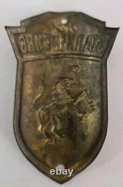 Rare Vintage Starkenburg Bicycle Metal Head Badge (Germany)