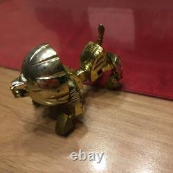 Rare Vintage Takara Metal Leo Micro Change Lobo Microman Micronauts Metal Gold